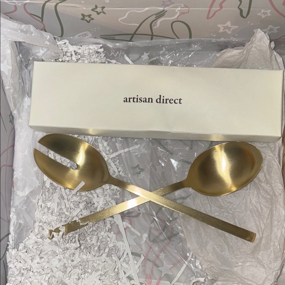 Gold Salad Servers